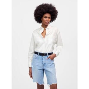 Madewell Oversized Button Up Long Sleeve Shirt US Women's M